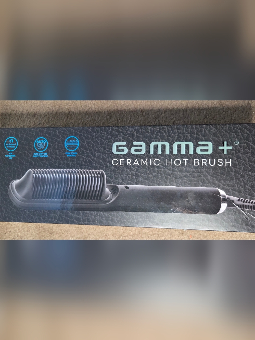 GAMMA+ Ceramic Hot Brush with Cool Touch Technology GP701B Auto Shut Off 40W GUC